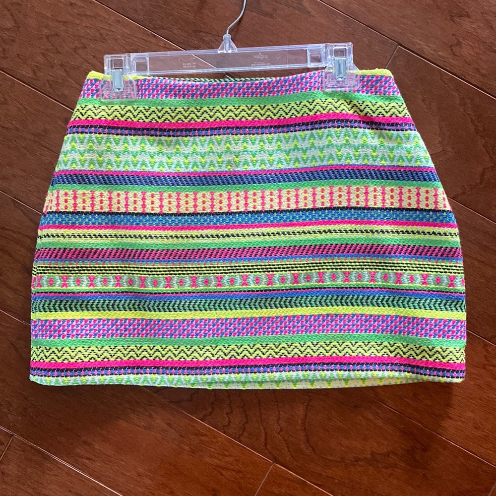 Milly neon tweed mini skirt. Never worn!